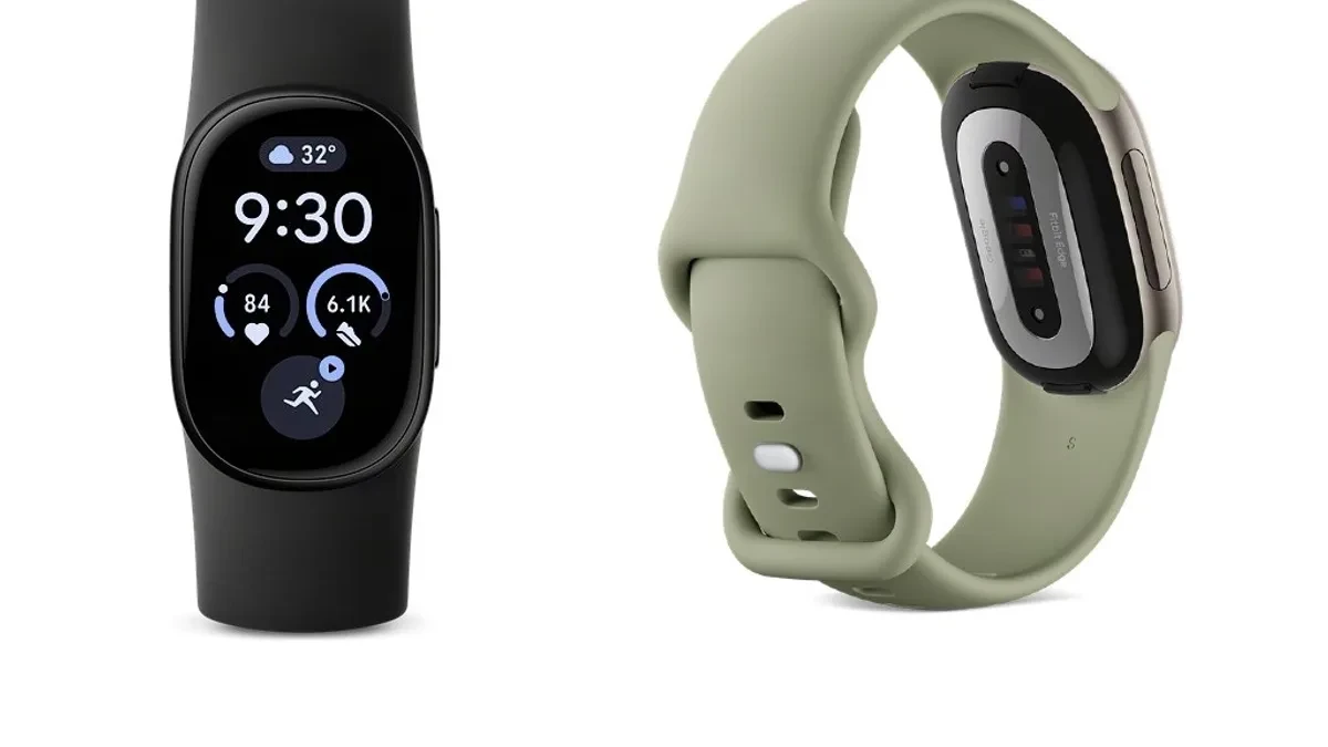Google Fitbit Edge varian warna Obsidian dan Olive