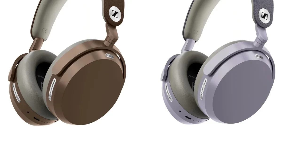 Headphone Sennheiser Momentum 5 dalam warna Bronze dan Lavender
