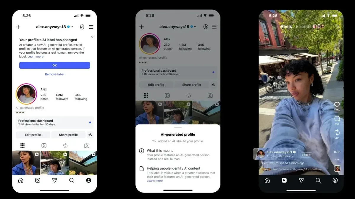 Instagram Tindak Tegas Influencer AI yang Sembunyikan Identitas Palsu