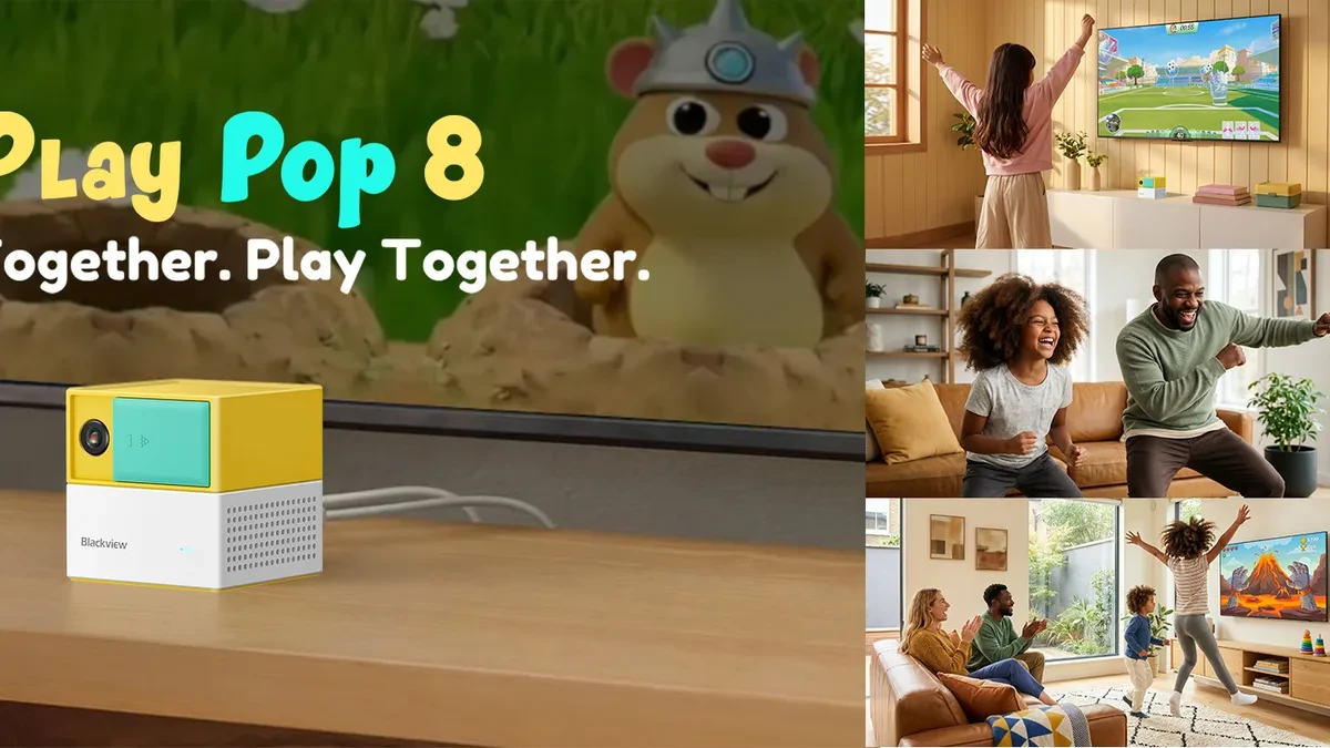 Tampilan konsol gaming Blackview PlayPop 8