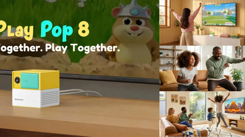 Konsol Gaming AI Blackview PlayPop 8 Ajak Keluarga Bergerak Aktif Tanpa Controller