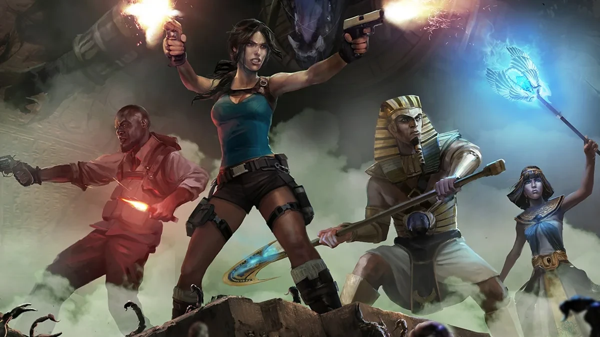 Karakter Lara Croft bertualang di kuil Mesir kuno