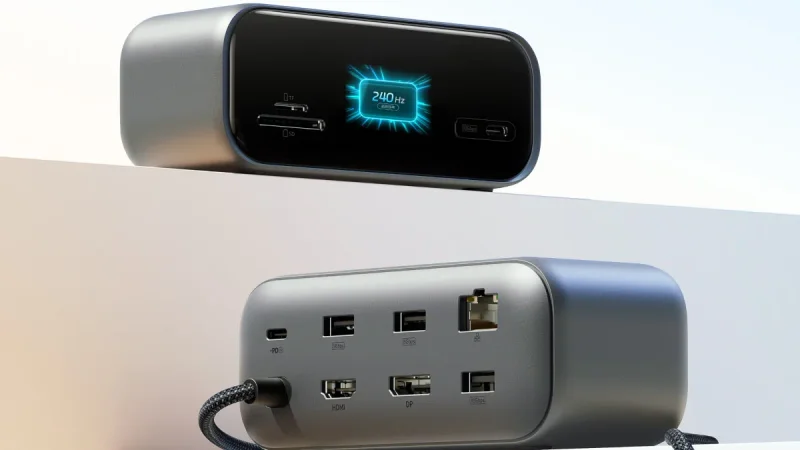 Anker Space Station Rilis Docking 10-in-1 240Hz dengan Layar Pemantau