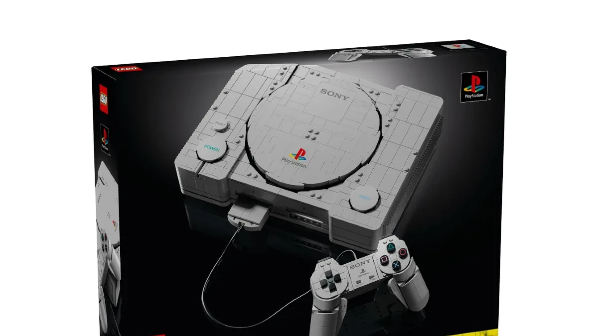 LEGO PlayStation set replika konsol PS1 klasik