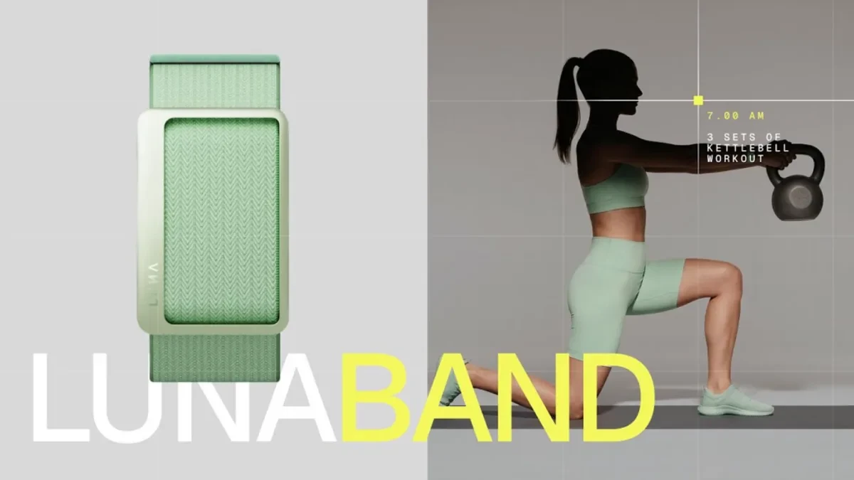 Smartband Luna Band pelacak kebugaran tanpa layar dengan desain minimalis