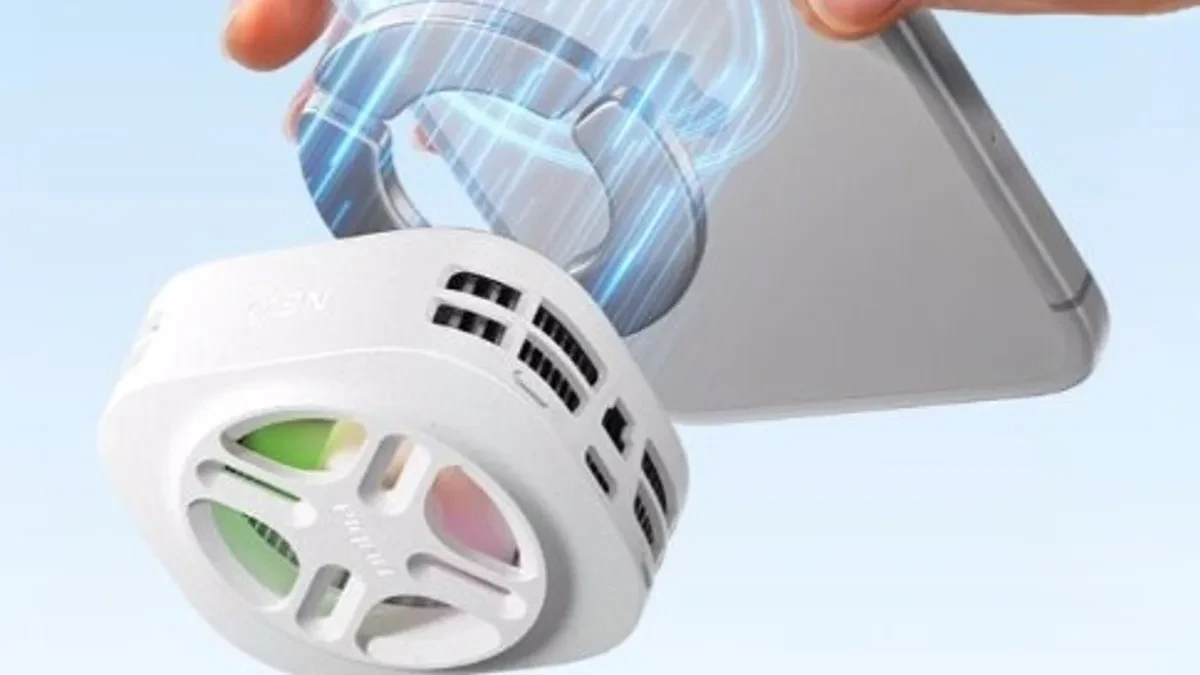 Aksesori pendingin smartphone magnetik Nubia Ice Cream Cooler dengan kipas RGB