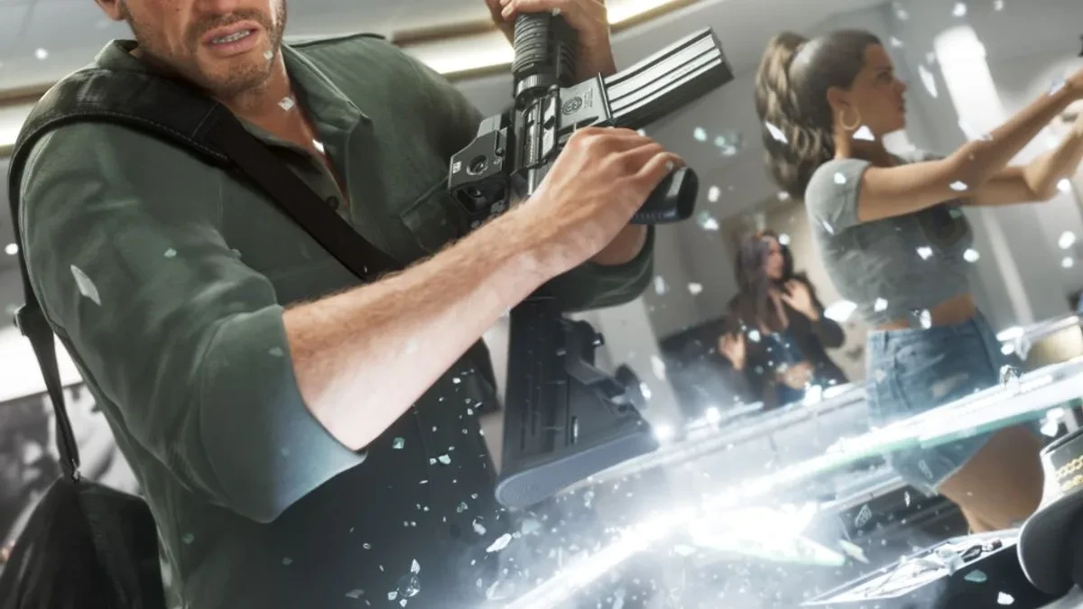 Aksi perampokan toko perhiasan dalam game GTA VI oleh Rockstar Games
