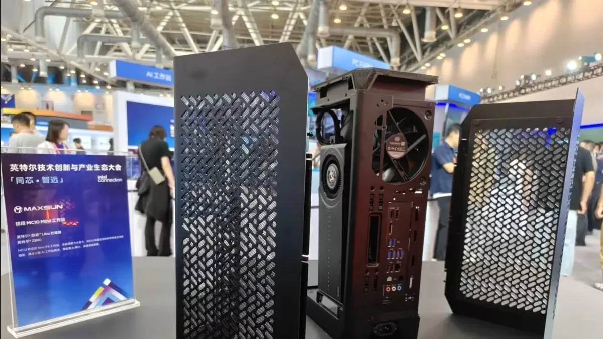 Workstation Maxsun Z890 Mini-ITX dengan GPU Intel ARC Battlemage dan casing Cooler Master i100 Air