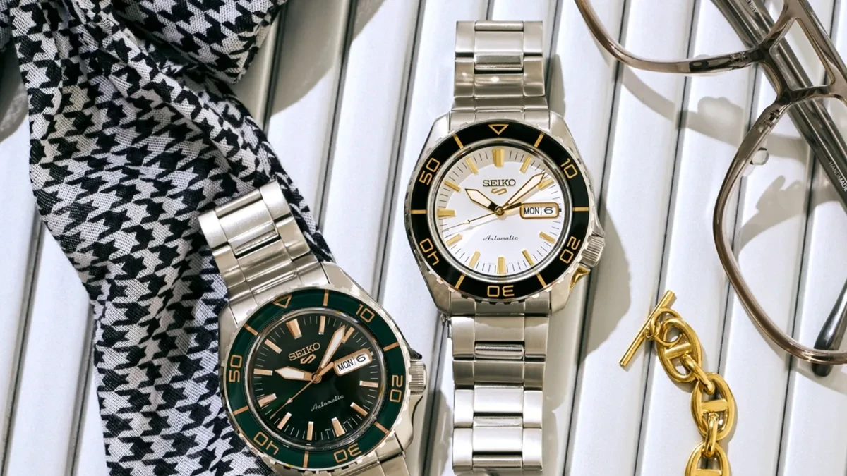Jam tangan otomatis Seiko 5 Sports SKX HDB004 dan HDB005 stainless steel