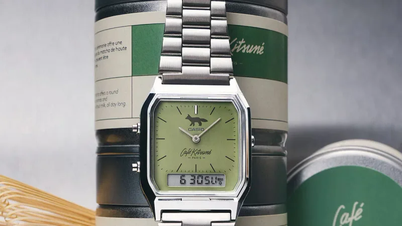 Sentuhan Warna Matcha di Pergelangan, Jam Tangan Kolaborasi Casio dan Café Kitsuné Kini Hadir di Eropa