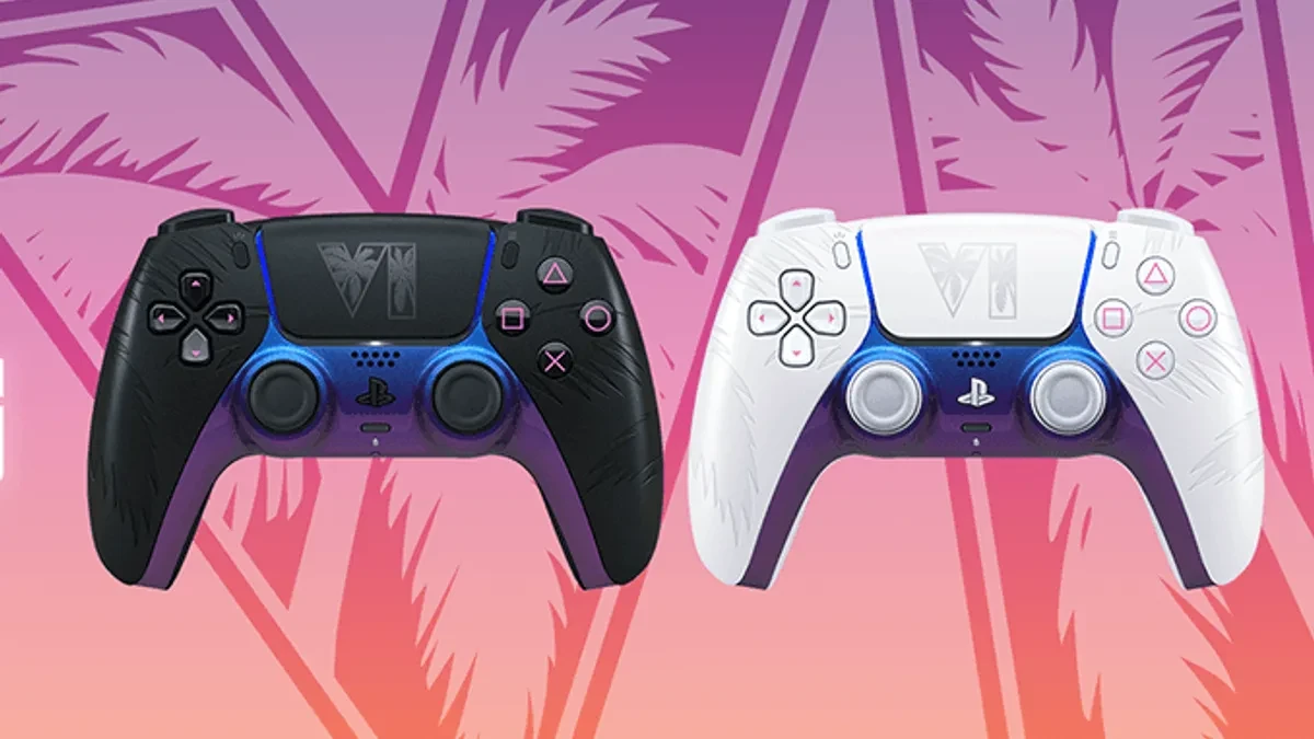 Controller DualSense edisi terbatas GTA 6 dengan desain Vice City