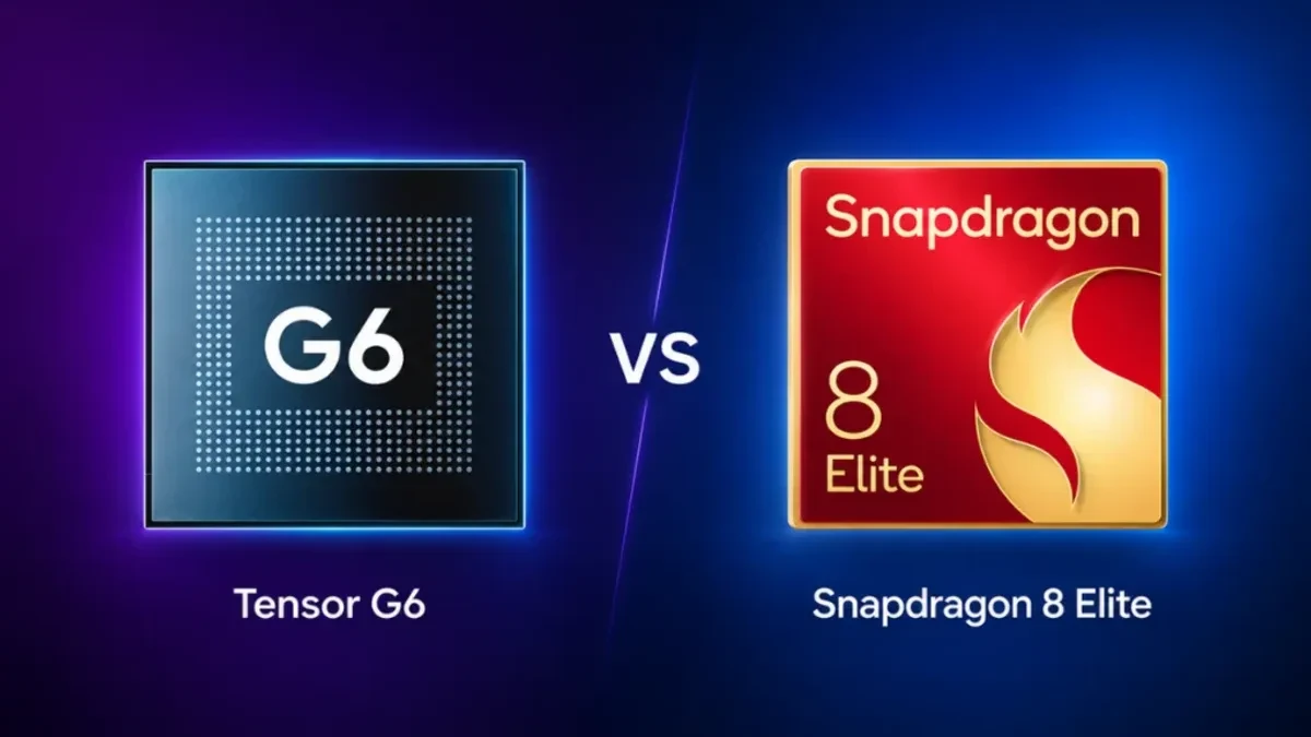 Perbandingan chipset Tensor G6 dan Snapdragon 8 Elite pada smartphone flagship