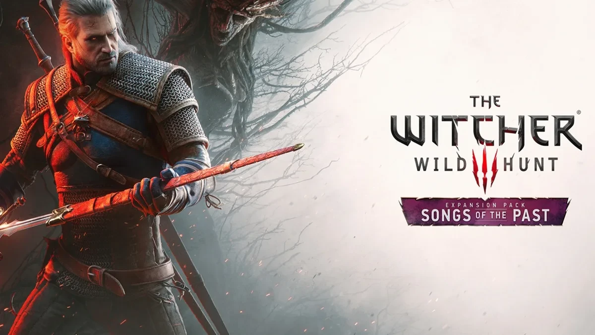 Ilustrasi promosi The Witcher 3 Wild Hunt Songs of the Past dengan Geralt