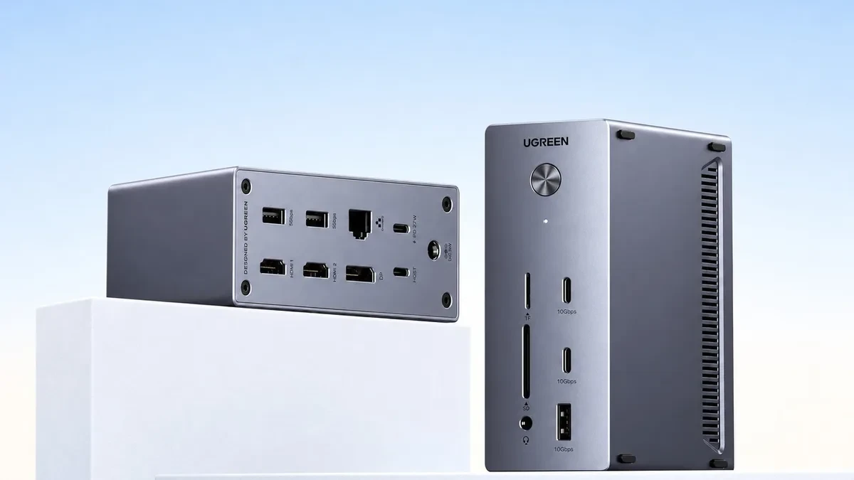 Ugreen Revodok Pro USB-C Docking Station tampak depan
