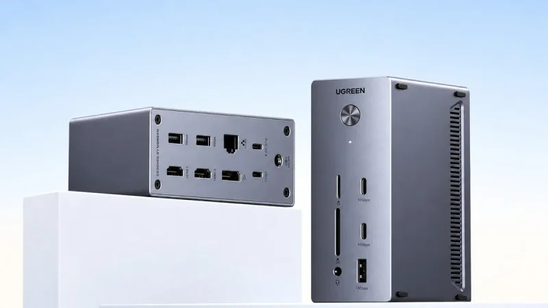 Ugreen Revodok Pro USB-C Docking Station Rilis dengan Dukungan Tiga Monitor 4K