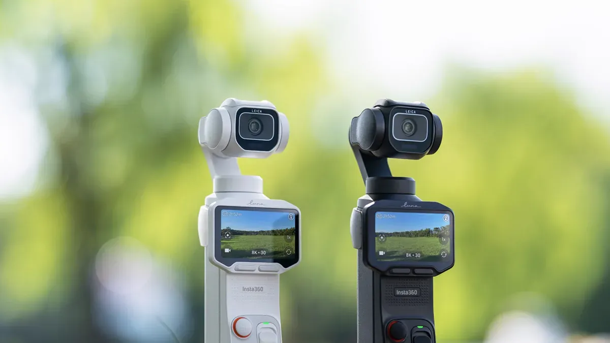 Kamera gimbal Insta360 Luna Pro dengan sensor 1 inci dan layar OLED lepas pasang