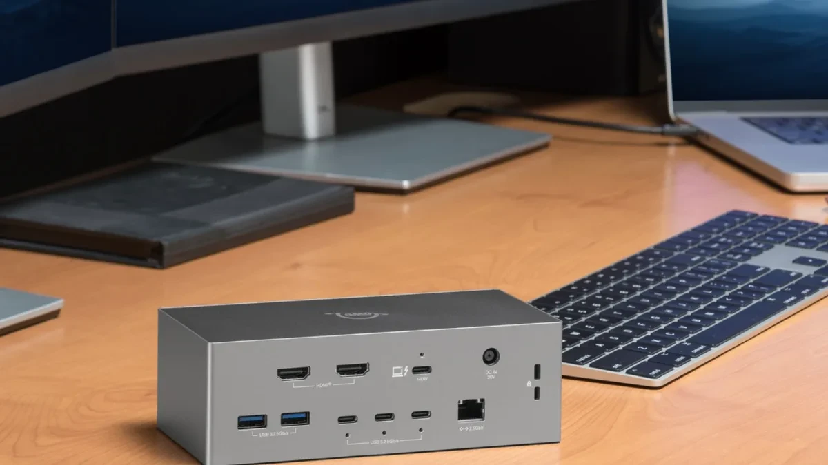 OWC Thunderbolt 5 Dock dengan port lengkap untuk laptop profesional