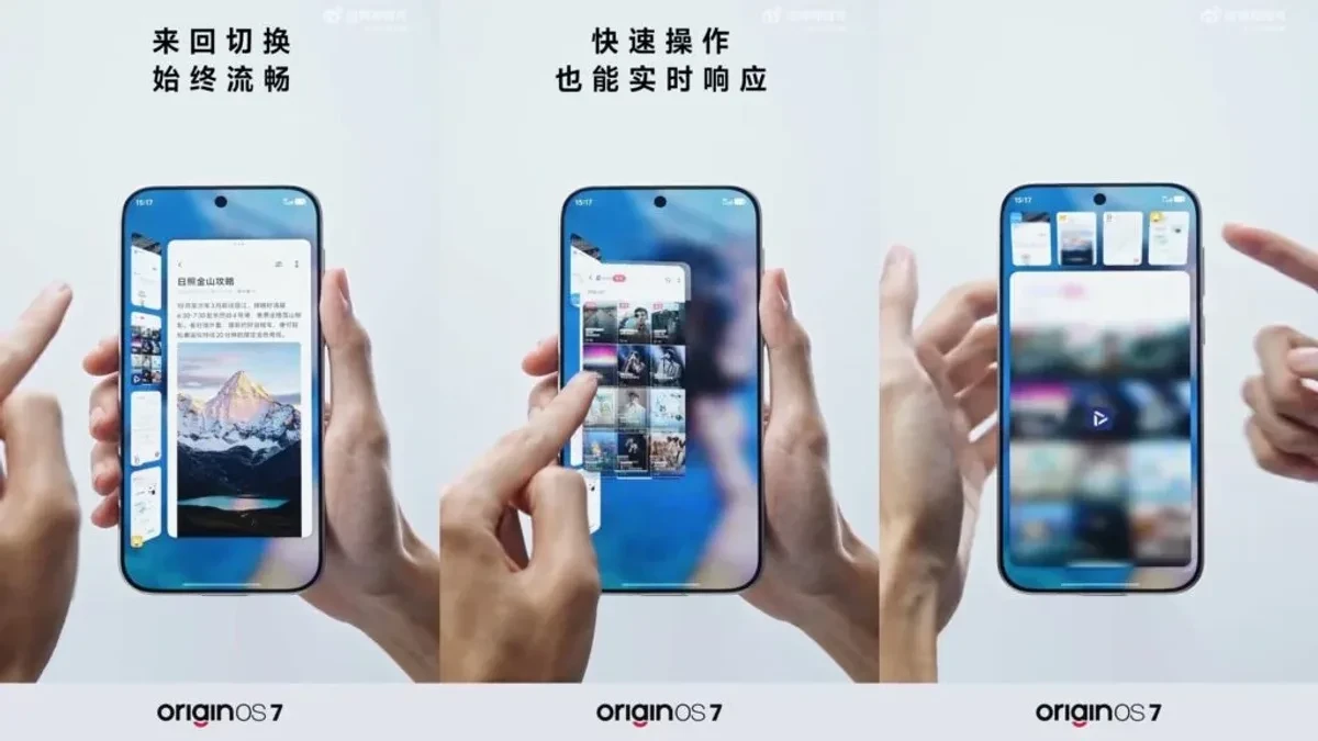 Demonstrasi fitur multitasking Atomic Workbench pada ponsel Vivo X500