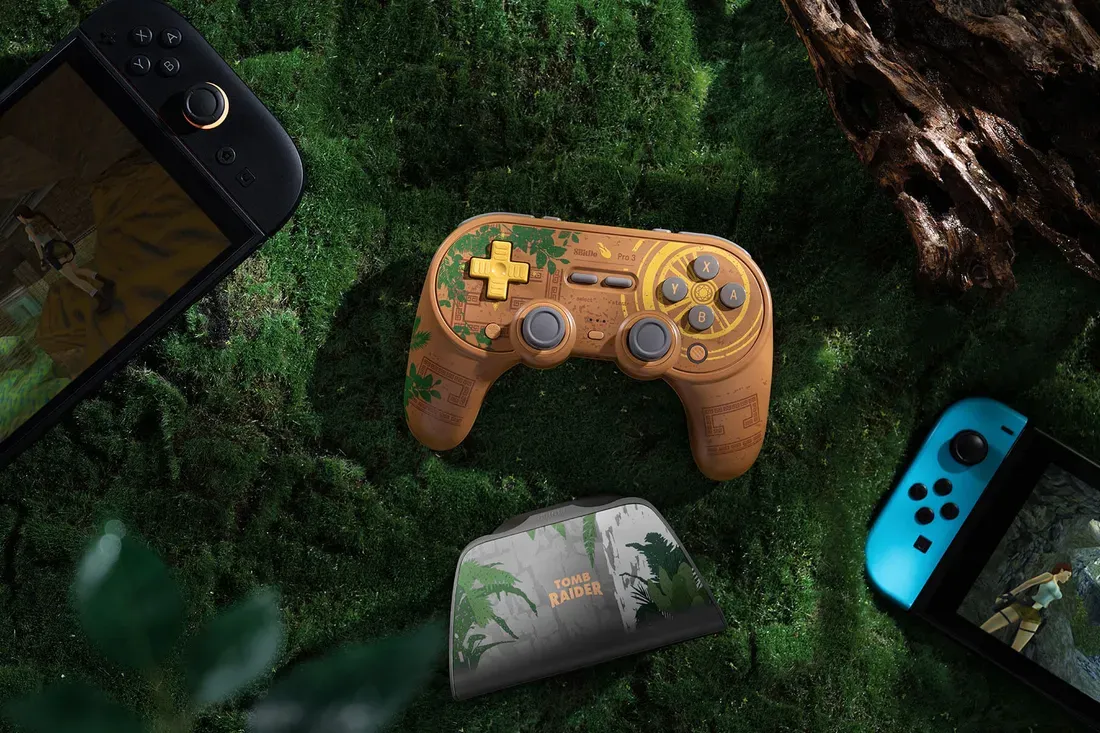 Controller 8BitDo Pro 3 Bluetooth Gamepad Tomb Raider 30th Anniversary Edition