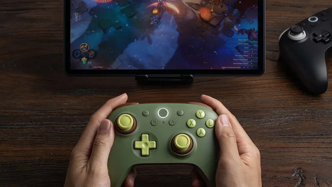 Detail stick TMR dengan fitur Dual Force Ring pada 8BitDo Ultimate 3C+