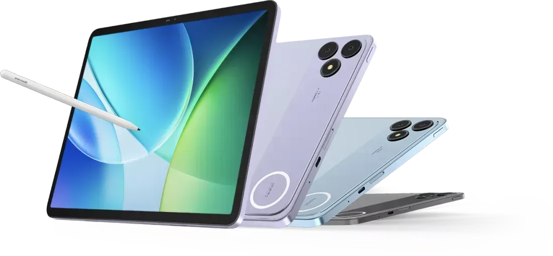 Pilihan warna tablet Blackview Zeno 6 Interstellar Black Glacier Blue dan Lilac Purple