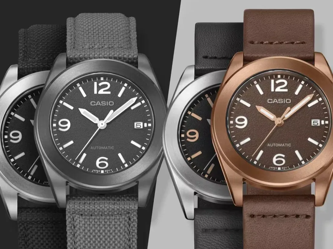 Empat varian jam tangan Casio CMK-100 titanium