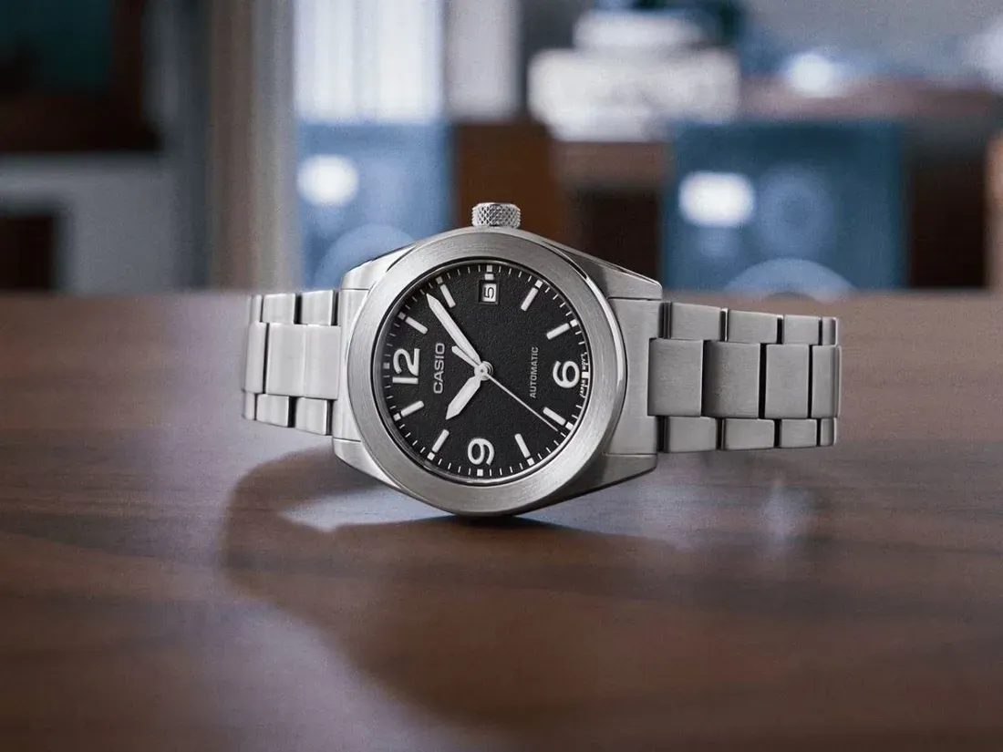 Casio CMK100TD-1A dengan tali rantai titanium