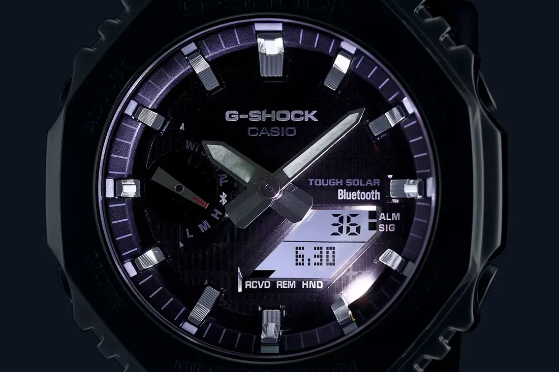 Detail dial Casio G-Shock GBM-2100LXB-1A2