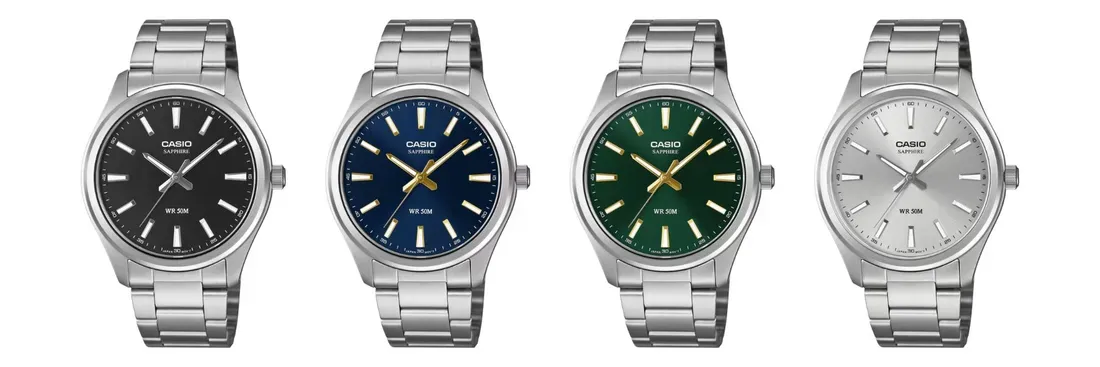 Empat varian warna dial jam tangan Casio MTS-120