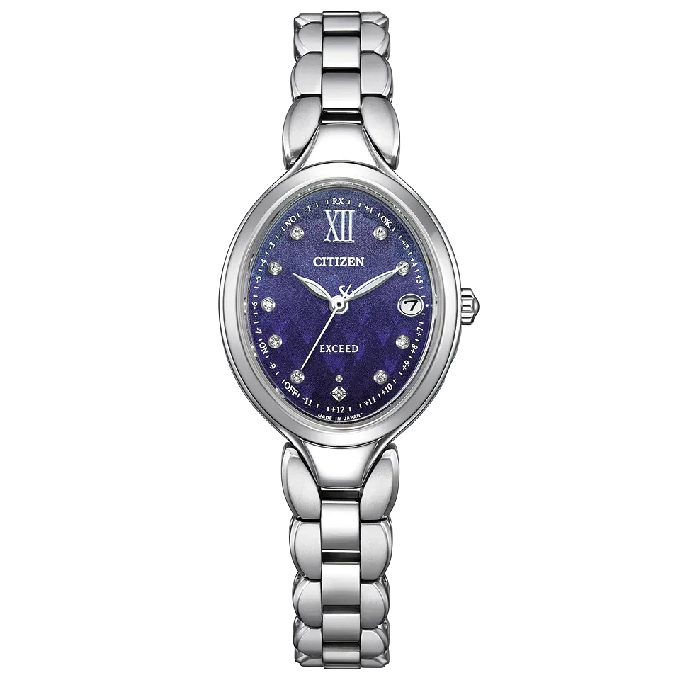 Citizen Exceed ES9510-65L dial dan gelang