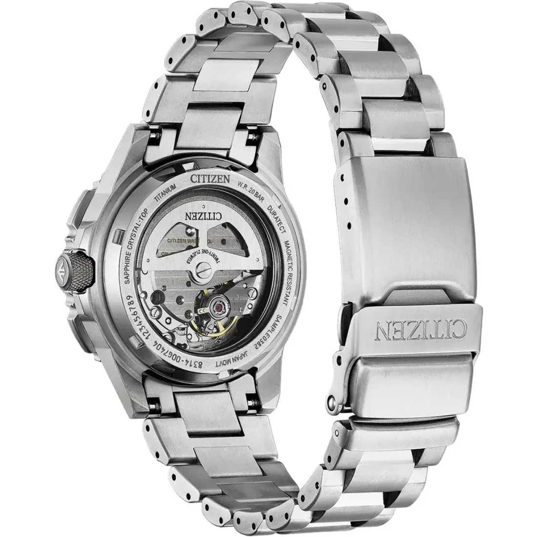 Detail bezel putar slide rule pada jam tangan Citizen Promaster Air