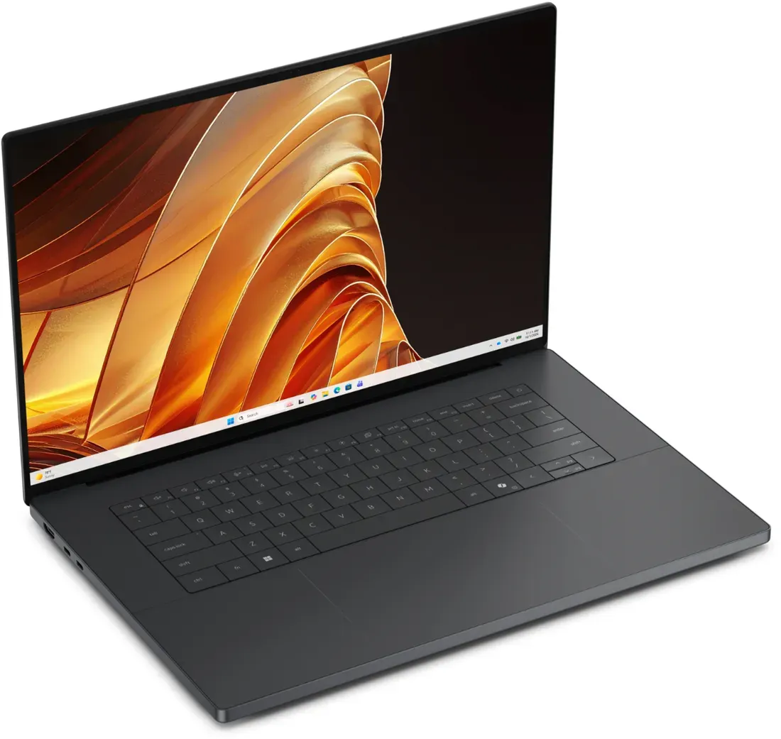 Sisi samping dan kelengkapan port Dell XPS 16 Creator Edition