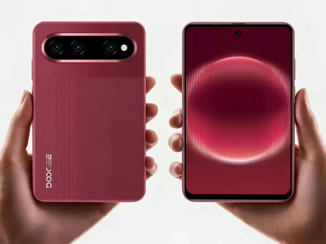 Poster promosi Doogee Note60 W yang meniru gaya visual Huawei Pura X View