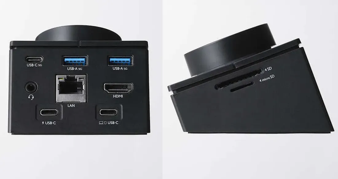 Kelengkapan port ekspansi pada Elecom DST-L080BPBK docking station