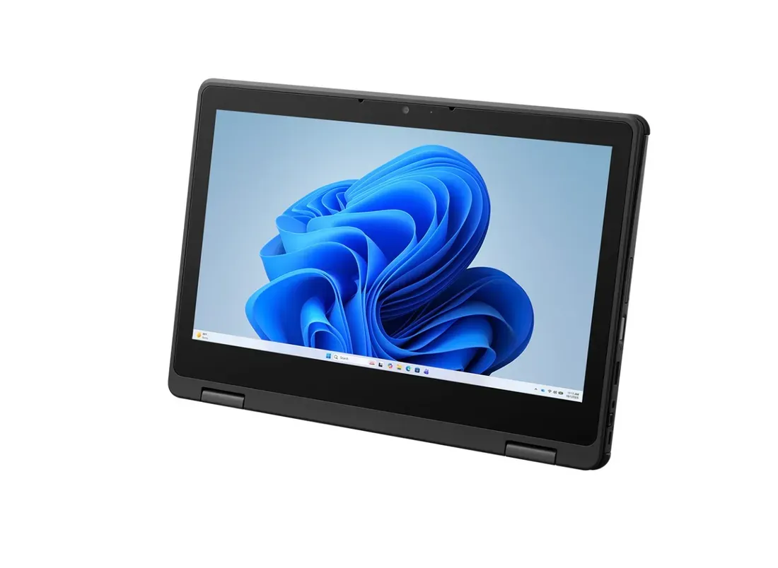 Fujitsu FMV Note Q digunakan dalam mode tablet, foto 1 dari 4