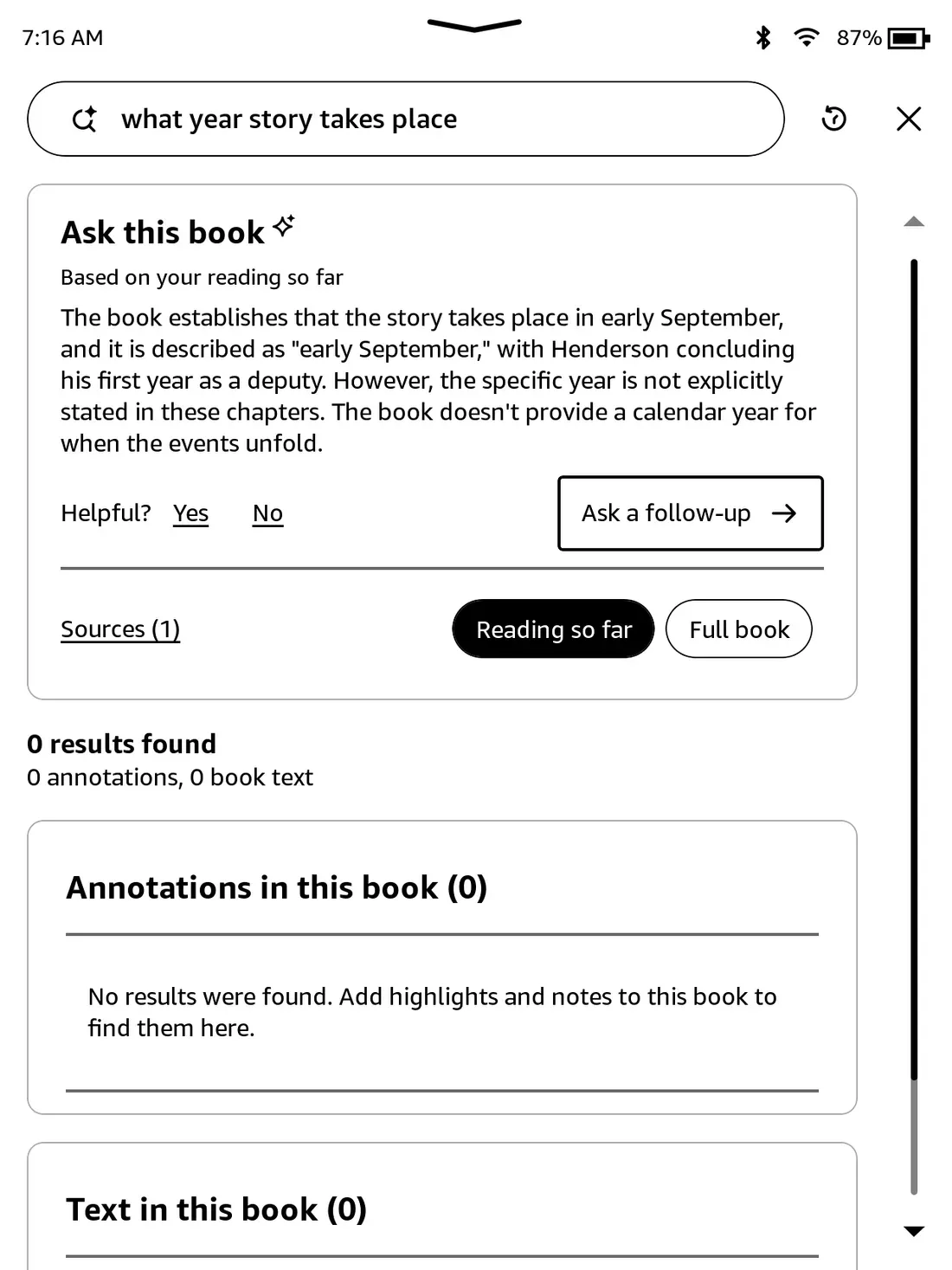 Fitur Ask This Book di e-reader Amazon Kindle