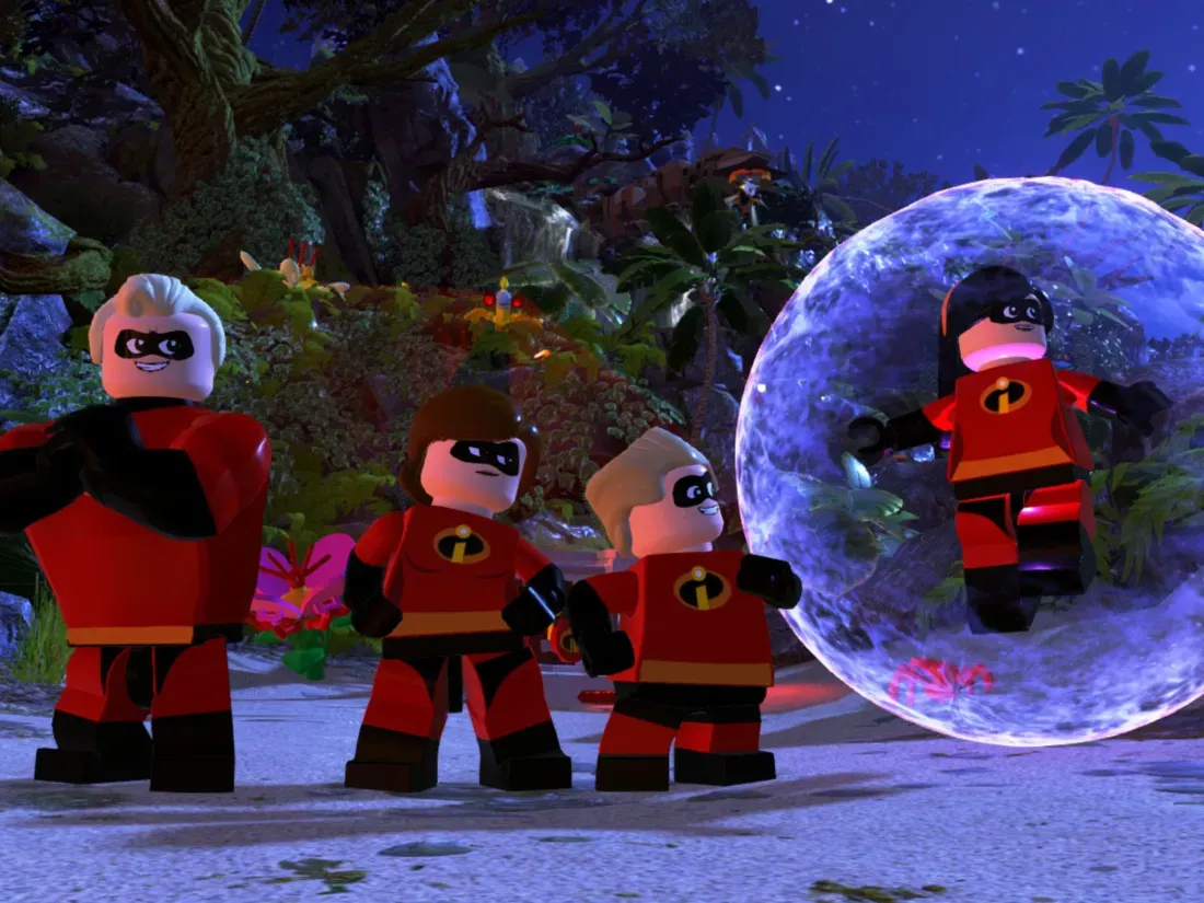Aksi keluarga Parr dalam game LEGO The Incredibles