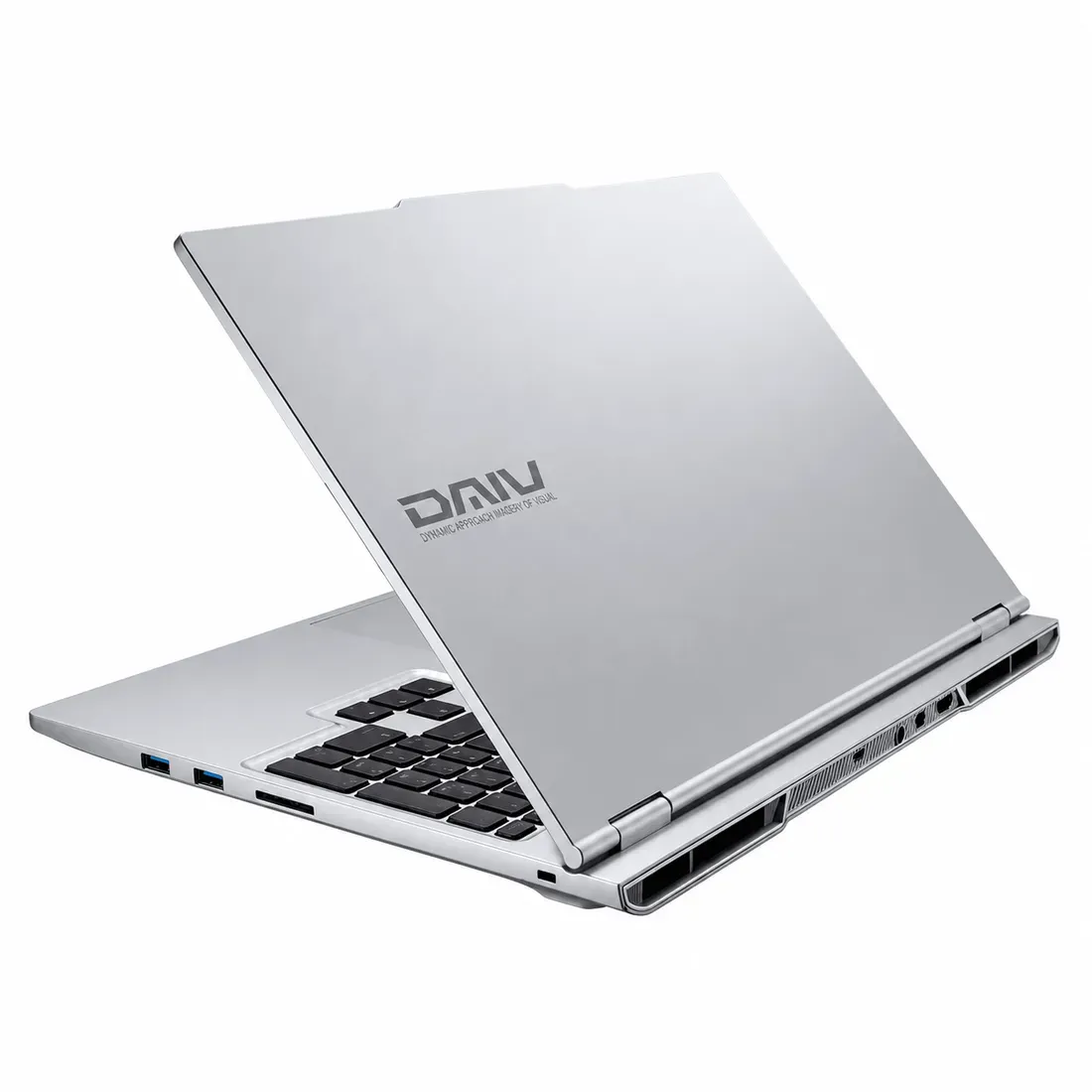 Foto tampak port belakang dan konektivitas I/O Mouse Computer Daiv Z6 Meluncur di Jepang: Laptop Creator Magnesium 1.68 Kg dengan RTX 5060 dan Layar 240Hz