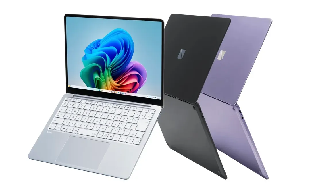 Tiga varian warna laptop ultralight NEC Lavie S13