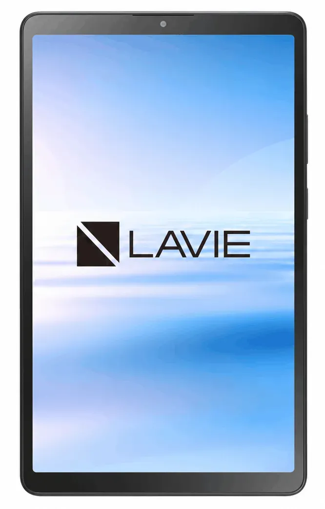 Tampilan sisi depan tablet NEC Lavie Tab T8 2026 dengan layar IPS LCD 8,7 inci