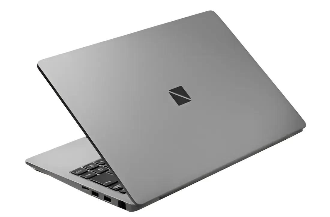 Tampak port dan desain bodi belakang laptop NEC Lavie X14, foto isi artikel