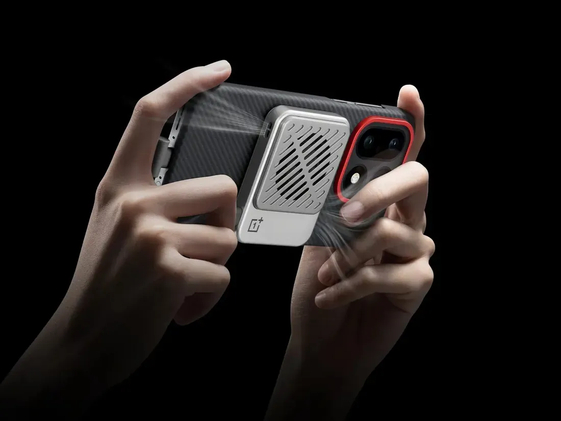 Tampak dekat pendingin magnetik OnePlus Magnetic Ice Card Mini dengan saluran udara pendingin