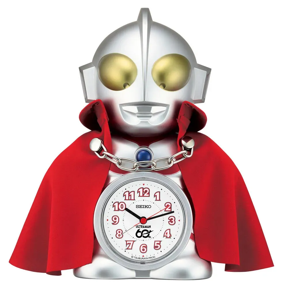 Tampak samping jam alarm Seiko JF860A Ultraman