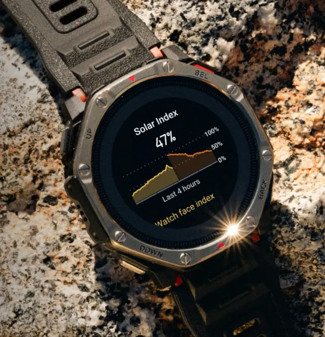 Ilustrasi amazfit dual solar2 q82 w h1600 Smartwatch Amazfit T-Rex Dual Solar Resmi Meluncur dengan Panel Surya Ganda