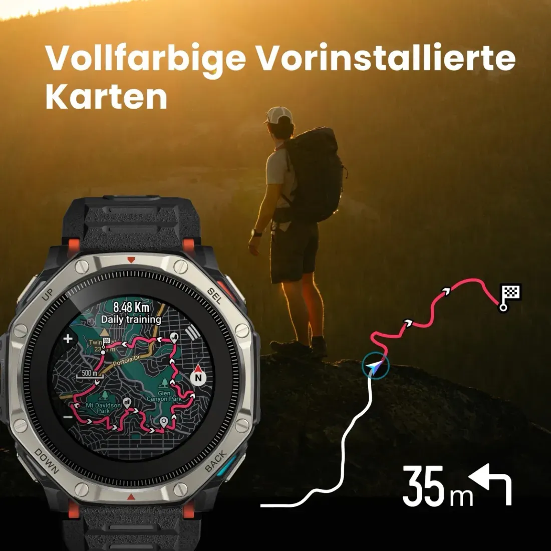 Ilustrasi amazfit dual solar4 q82 w h1600 Smartwatch Amazfit T-Rex Dual Solar Resmi Meluncur dengan Panel Surya Ganda