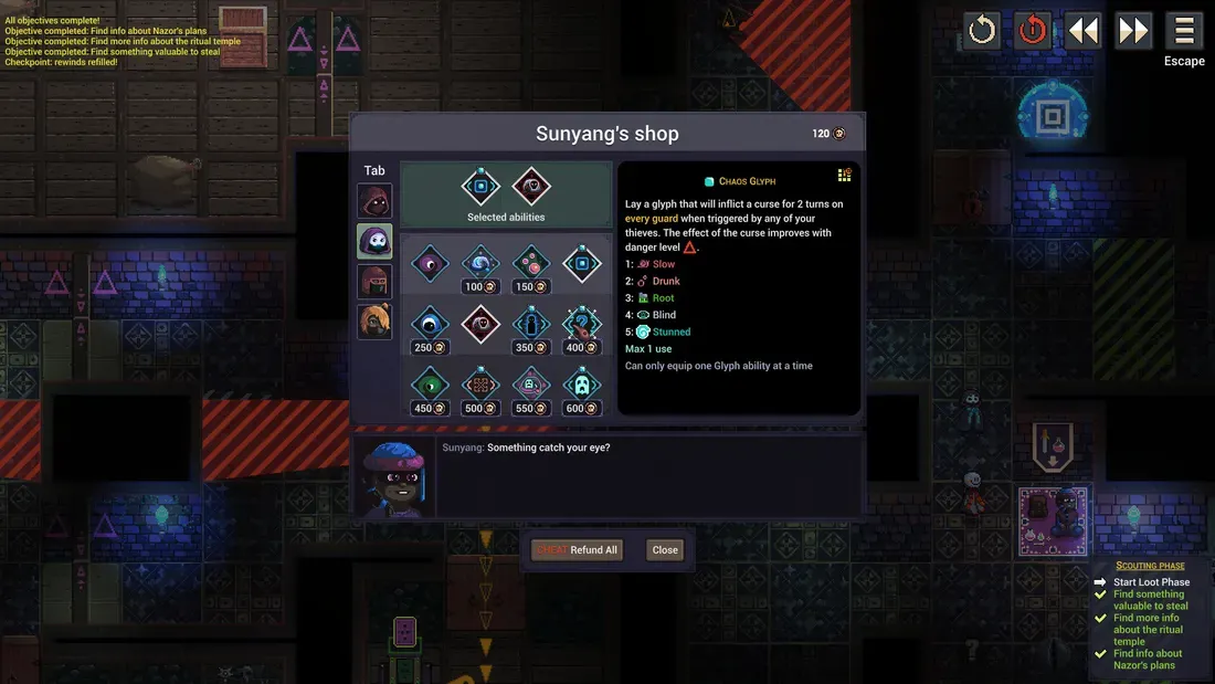 Cuplikan gameplay Spirited Thief fase perampokan