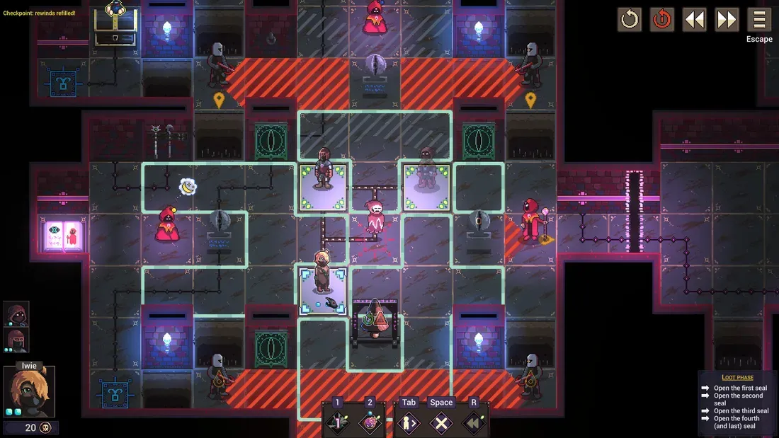 Cuplikan gameplay Spirited Thief fase pengintaian