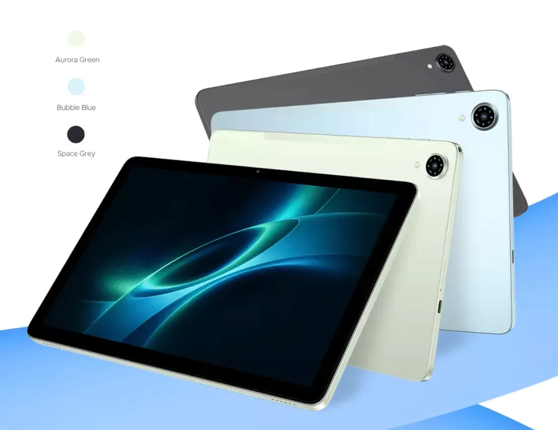 Varian warna TechLife Pad Neo SE Space Grey Bubble Blue Aurora Green