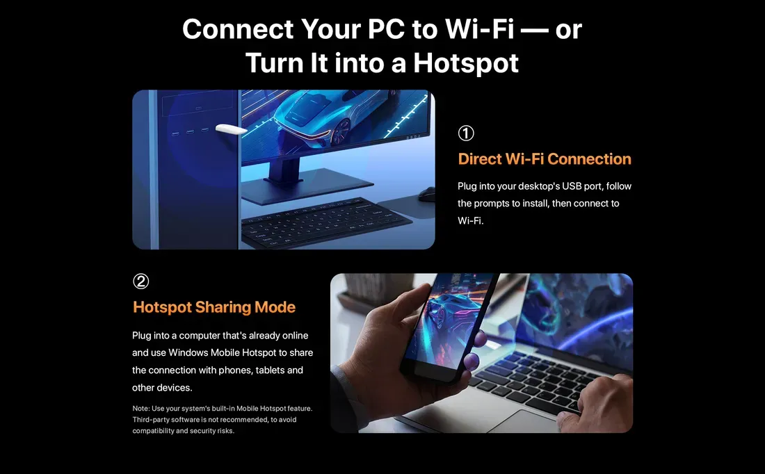 Fitur mode hotspot sharing Tenda U18 v3.0