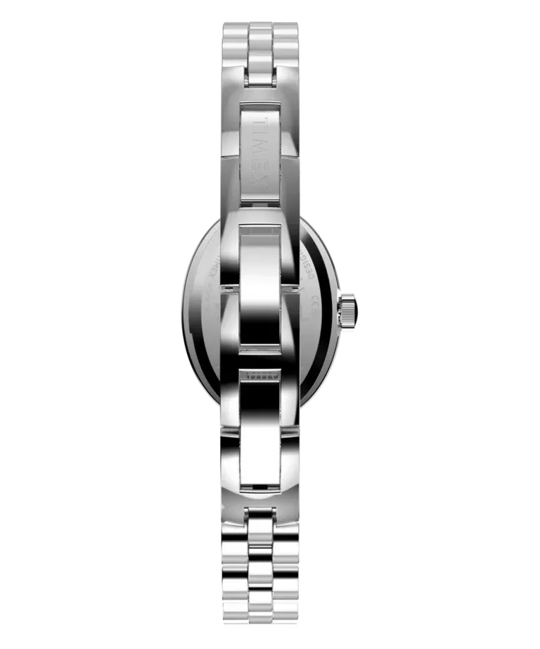 Detail rantai stainless steel jam tangan Timex Cavatina